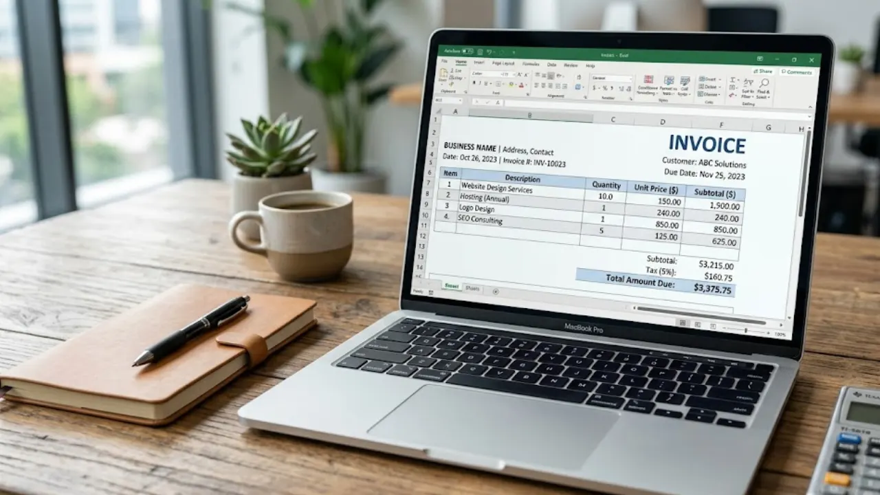 Free Invoice Template in Excel: Download & Create Professional Invoices Easily