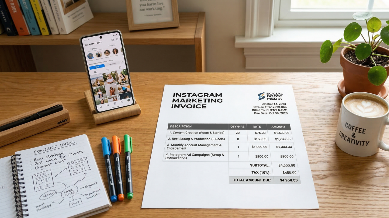How to Make an Invoice for Instagram Marketing Services (Easy Guide)